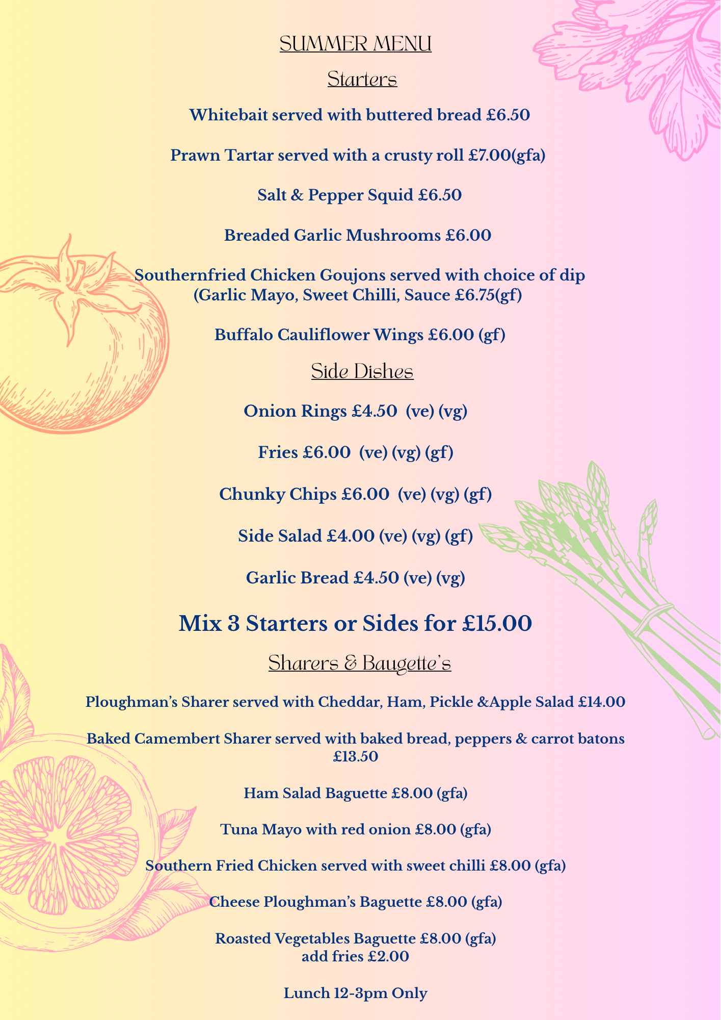 Summer Menu Starters